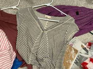 Womens Clothing Lot Cardigan Tops Scarves Mixed Styles Size M