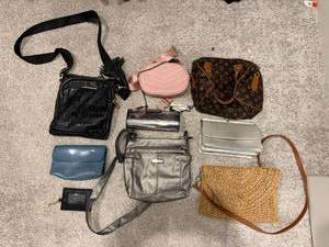 Mixed Handbag Purse Lot Steve Madden Rosetti Estee Lauder 9 Pc