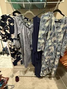 4 Pc Womens Dress Lot Express Style & Co Mixed Prints Sizes S-M