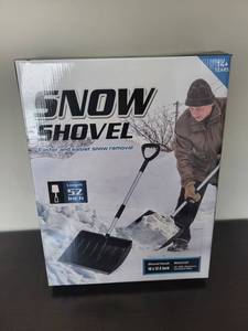 Snow Shovel - 52 in Aluminum Handle, 16 x 12.4 in Head, PPABSAluminum