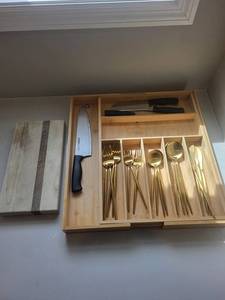 Farberware Knife Set And Gold-Tone Flatware
