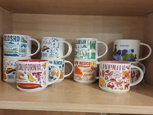 Starbucks Been There Series Travel Mugs - Oregon, California, Maryland, Alaska, Texas (14 oz Ceramic)