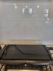 Proctor Silex Electric Griddle - Countertop Nonstick Surface With Adjustable Temperature Dial