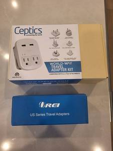 Ceptics World-Way Travel Adapter Kit & OREI US Series Travel Adapters