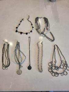 Assorted Silver-Tone Necklaces & Chains - Fashion Jewelry Collection