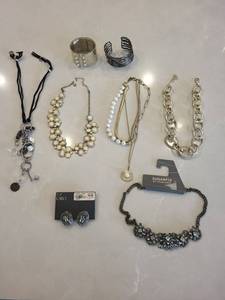 Sugarfix by BaubleBar Zebra Earrings & Assorted Costume Jewelry Lot (Necklaces & Bracelets)