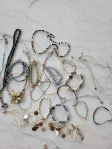 Beaded Jewelry Collection - Assorted Bracelets & Necklaces, Glass Crystals & Seed Beads