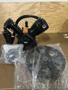 lot 43 image: NorthStar Air Compressor Pump, 2-Stage, 2-Cylinder, 24.4 CFM  90 PSI, 175 Max. PSI MSRP $829.99 (read description)