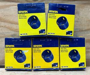 lot 45 image: Irwin Hole Saw 3-12  lot of 5