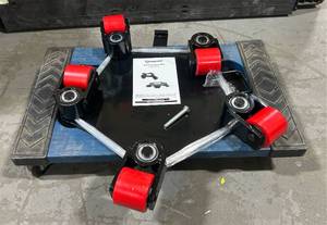 lot 144 image: Strongway Omni-Directional Machinery Mover with 360  Rotation, 8800-Lb. Capacity, 5 Rollers Msrp $329.99