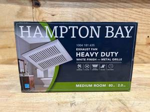 lot 254 image: Hampton Bay 80 CFM Ceiling Mount Room Side Installation Heavy-Duty Bathroom Exhaust Fan, ENERGY STAR
