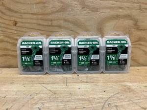 lot 256 image: Backer-On #9 x 1-58-in Star-Drive Self-drilling Cement Board Screws (140-Count) (lot of 4)