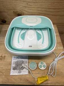 lot 292 image: Homedics Easy Store Collapsible Footbath with Full Heat, Soothes Sore Tired Feet
