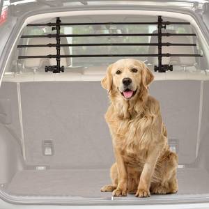 lot 24 image: Joytutus Adjustable Dog Car Barrier