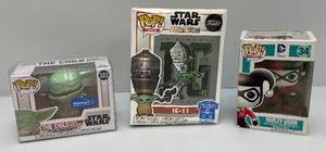 lot 52 image: Misc. STAR WARS FUNKO POPS (NIB)