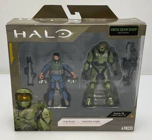 lot 54 image: X-Box Gear Shop HALO Action Figures The PilotMaster Chief (NIB)