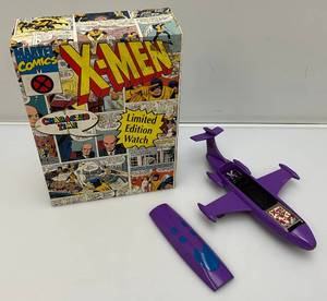 Vintage Collectible X-MEN Watch With Die Cast Airplane Watch Case (New Old Stock)