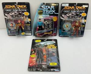 lot 91 image: Misc. STAR TREK Action Figures (New On Cards)