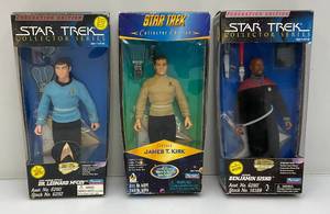 lot 94 image: Misc. Collectible STAR TREK Collectors Edition & Collectors Series 9 Action Figures (NEW OLD STOCK)
