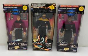 lot 95 image: Misc. Collectible STAR TREK Collectors Series 9 Action Figures (NEW OLD STOCK)
