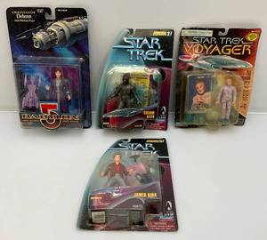 lot 97 image: Misc. STAR TREK Action Figures (New On Cards)