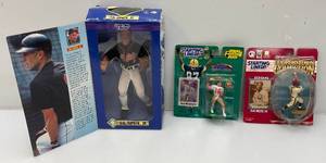 lot 108 image: Misc. Collectible STARTING LINEUP Sports Action Figures Including Large CAL RIPKEN JR. And More (New Old Stock)