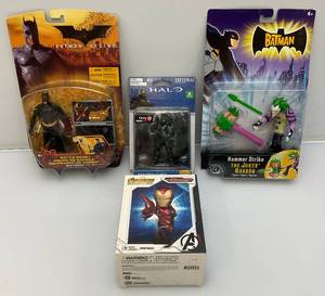 lot 113 image: Misc. Action Figures Including Bat-Man, Halo And More (NIB)
