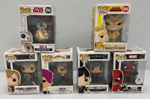 lot 130 image: Misc. FUNKO POPS Including STAR WARS BB-8 And More (NIB)