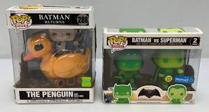 lot 132 image: Misc. FUNKO POPS Including Bat-Man Vs. Superman & Bat Man Returns The Penguin And More (NIB)