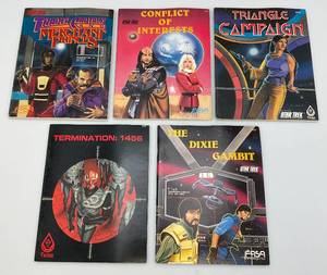 lot 134 image: Vintage STAR TREK Role Playing Game Manuals