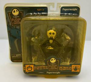 lot 150 image: Vintage Tim Burtons The Nightmare Before Christmas (Jack Skellington) Paperweight (Sealed) Plastic Yellowed