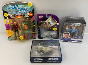 lot 157 image: Misc. STAR TREK Collectibles Including Metals Die Cast Spock And More (NEW Old Stock)