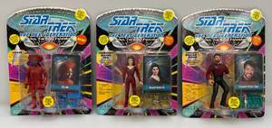 lot 170 image: Misc. STAR TREK The Next Generation Action Figures (New On Cards)