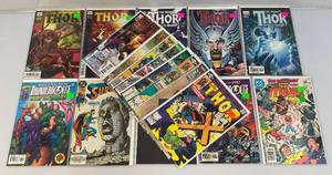 lot 244 image: Misc. Comics Including THOR And More (Bagged And Boarded)