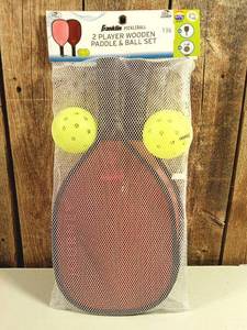 lot 6 image: Franklin Sports 2 Player Journey Paddle Ball Set in Mesh Bag