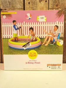 lot 20 image: Round Kiddie Pool - YellowPinkNavy - Sun Squad