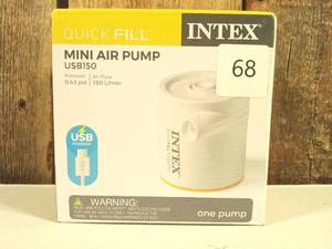 lot 52 image: Intex Quick Fill Cylinder Mini USB Air Pump