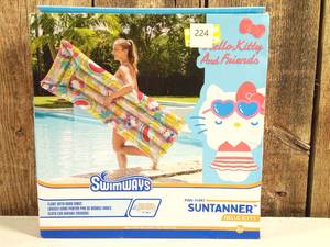 lot 224 image: Swimways Hello Kitty Suntanner Pool Float