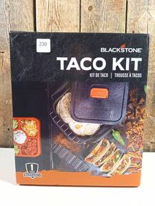 lot 230 image: Blackstone 5pc Taco Kit Grill Cookware Set Orange