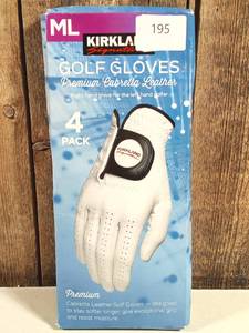 lot 195 image: Kirkland Signature Cabretta Leather Right Hand Gloves for Left Hand Golfer