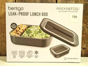 lot 199 image: Bentgo MicroSteel Leak-Proof Lunch Box
