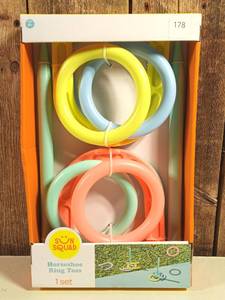 lot 178 image: Sun Squad Horseshoe Ring Toss Game Set Outdoor Lawn Game