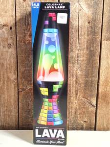 lot 181 image: LAVA 14.5 Falling Blocks Gaming Novelty Table Lamp
