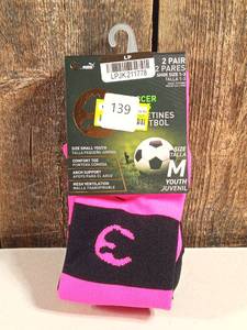 lot 139 image: ProCat by Puma Kids Over the Knee Athletic Socks - PinkBlack M