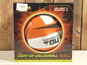 lot 153 image: Night Games Light Up Volleyball RB5-NG Orange White Black 8 Ball