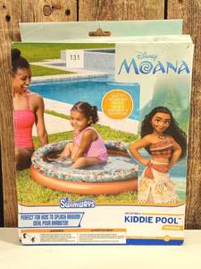 lot 131 image: Disney Moana Kiddie Pool Inflatable, Toddler, PVC, Age 3