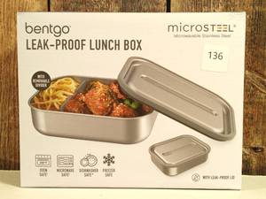 lot 136 image: Bentgo MicroSteel Leak-Proof Lunch Box