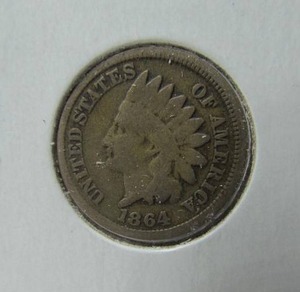 lot 2 image: 1864 Indian Head Penny