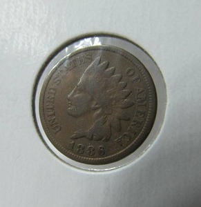 lot 5 image: 1886 Indian Head Penny Type 2
