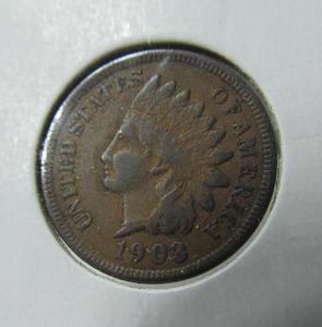 lot 8 image: 1903 Indian Head Full Liberty Penny